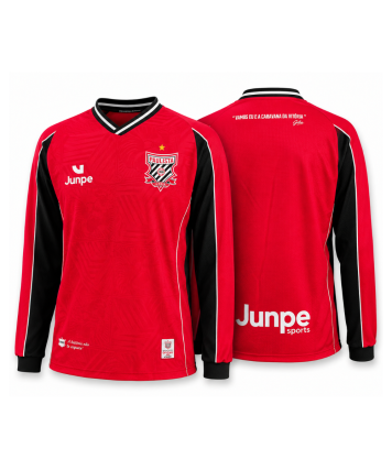CAMISA DE JOGO PAULISTA VERMELHA MANGA LONGA